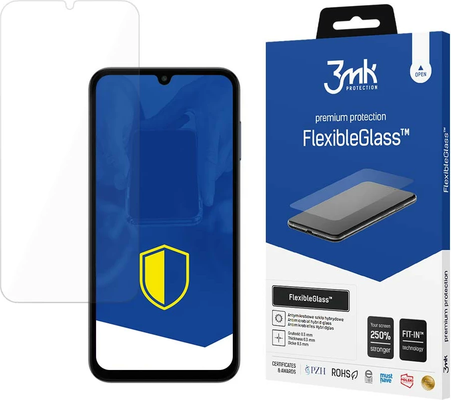 Xham mbrojtës hibrid për ekran, 3mk Protection FlexibleGlass, për Samsung Galaxy M15 5G