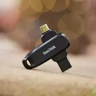 USB flash Sandisk SDDDC6-256G-G46, 256GB, USB Type-C, 3.2 Gen 1, e zezë