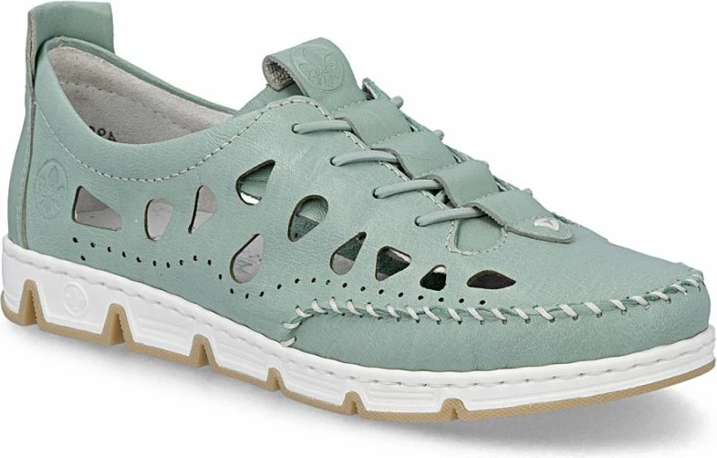 Këpucë të ulëta femra Rieker 49956-52, të gjelbra