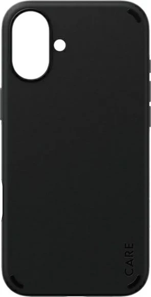 Mbështjellës PanzerGlass CARE Double Defense për iPhone 16 Plus, i zi