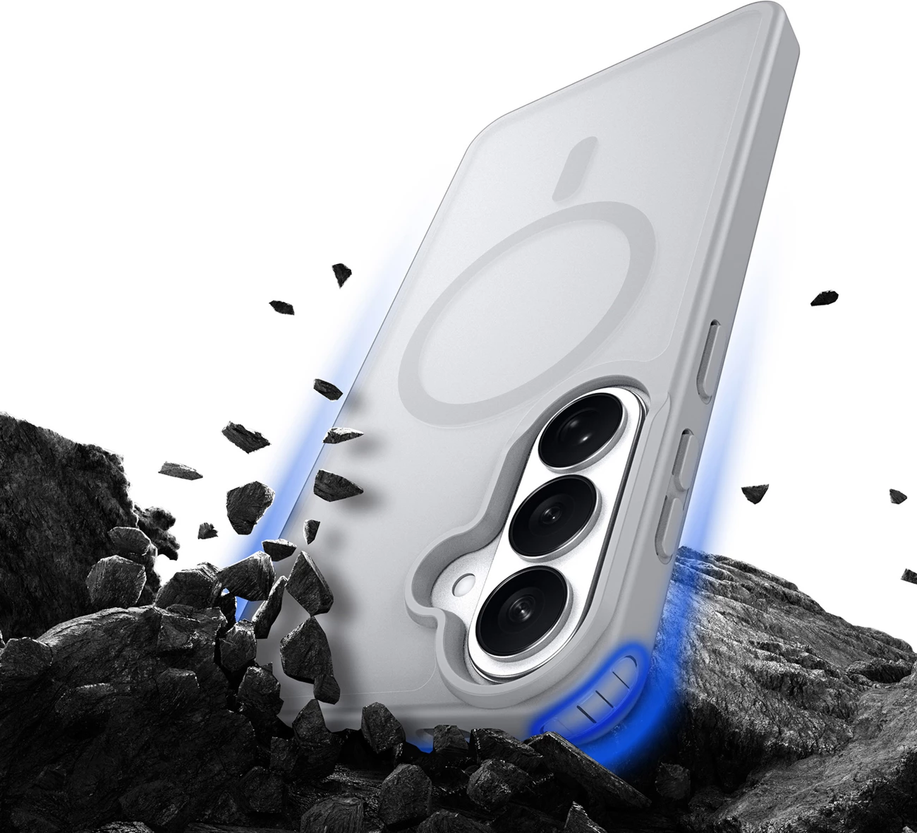 Mbështjellës Dux Ducis Yind për Samsung Galaxy S26, MagSafe kompatibil, TPU/PC, gri