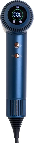 Tharëse flokësh, Adler, AD 2271 Superspeed, motor brushless 110,000 RPM, 1500W, 3 shpejtësi ajri, 6 temperatura, jonizim, ekran LED, me koncentrator magnetik, difuzor magnetik dhe çantë udhëtimi, blu