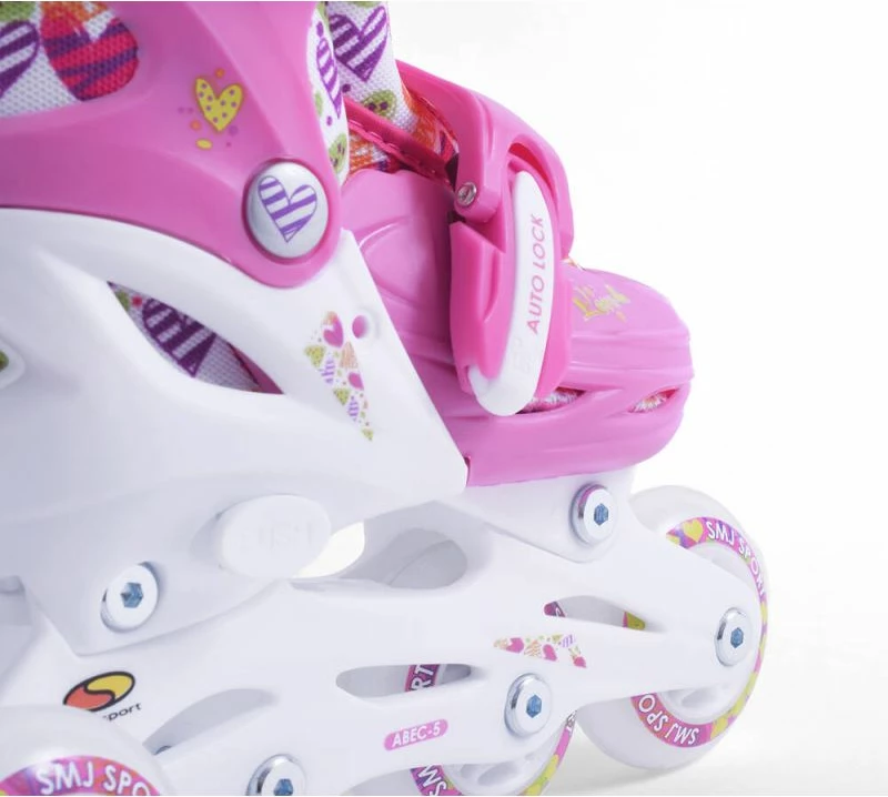 Rollera për fëmijë SMJ, të bardha dhe rozë