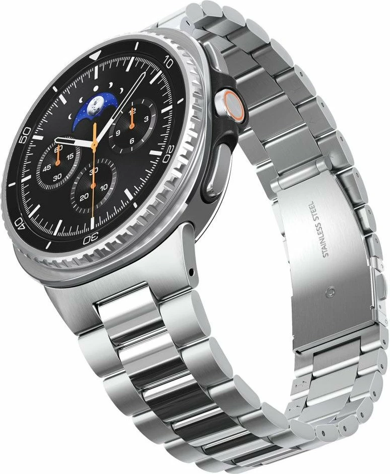 Byzylyk Spigen Modern Fit Band çelik inox 316L për Samsung Galaxy Watch 8/Classic 40/44/46mm, argjendtë