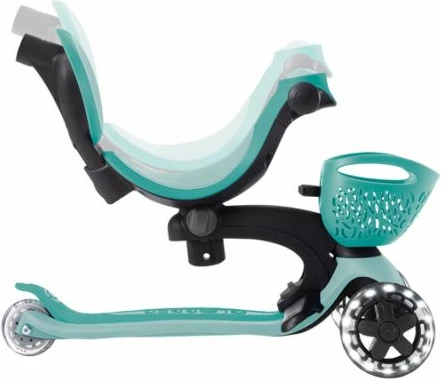 Trotinetë me ulëse për fëmijë Globber GO UP BABY 360 Lights, set