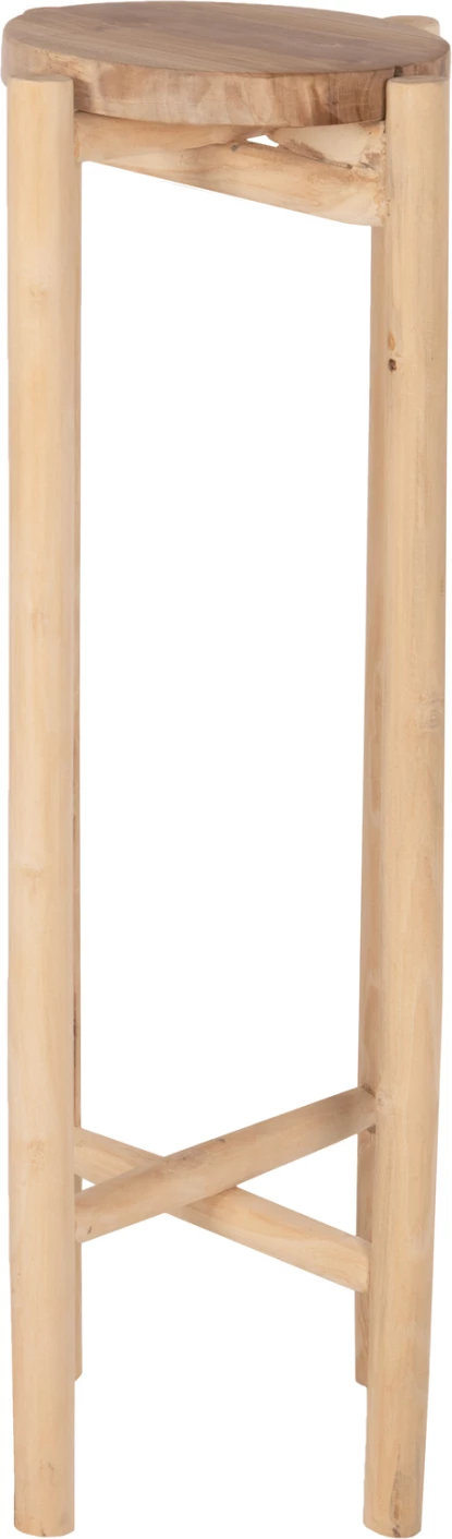 Piedestal për lule HOVER FH7936 dru teak ngjyrë natyrale Φ30x100H cm
