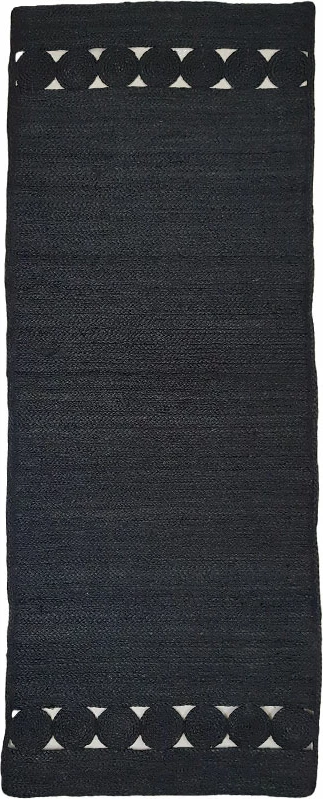 Qilim korridori Armon, jute, ngjyrë e zezë, 180x50cm
