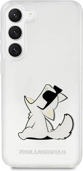 Mbështjellës Karl Lagerfeld Choupette Fun për Samsung Galaxy S23+, Transparent
