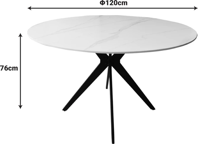 Tavolinë me karrige Jelour, ngjyrë e verdhë, tavolinë Orbital, e zezë, 120x76cm, set 5 copë