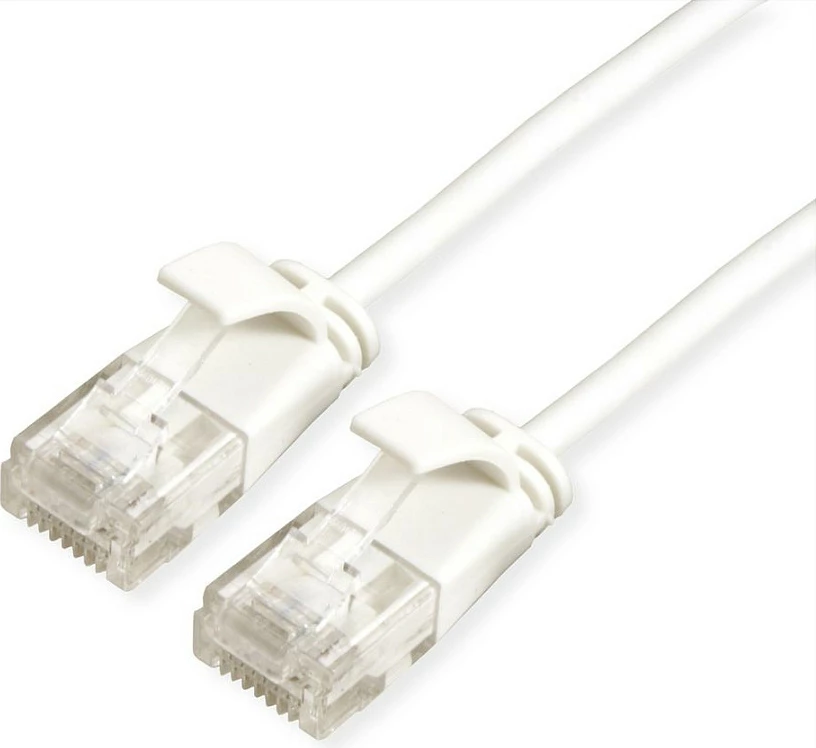 Kabllo rrjeti ROLINE GREEN 21.44.0983 Cat6a, 3m, RJ-45, U/UTP, e bardhë