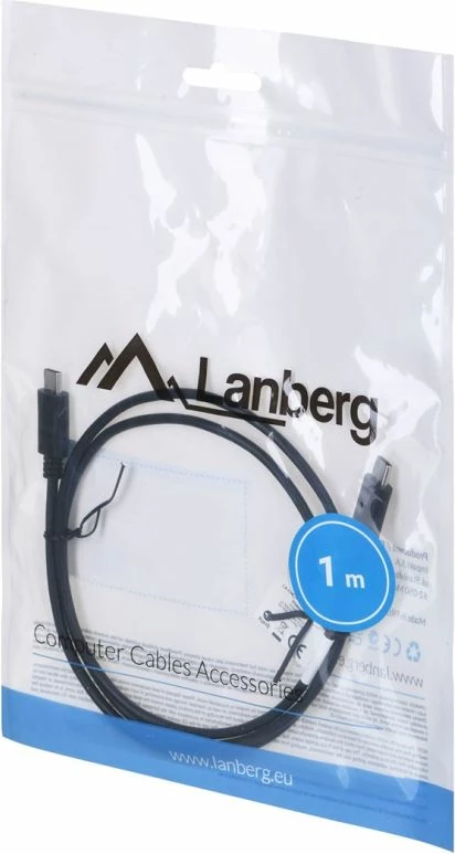 Kabllo USB Type-C Lanberg, e zezë