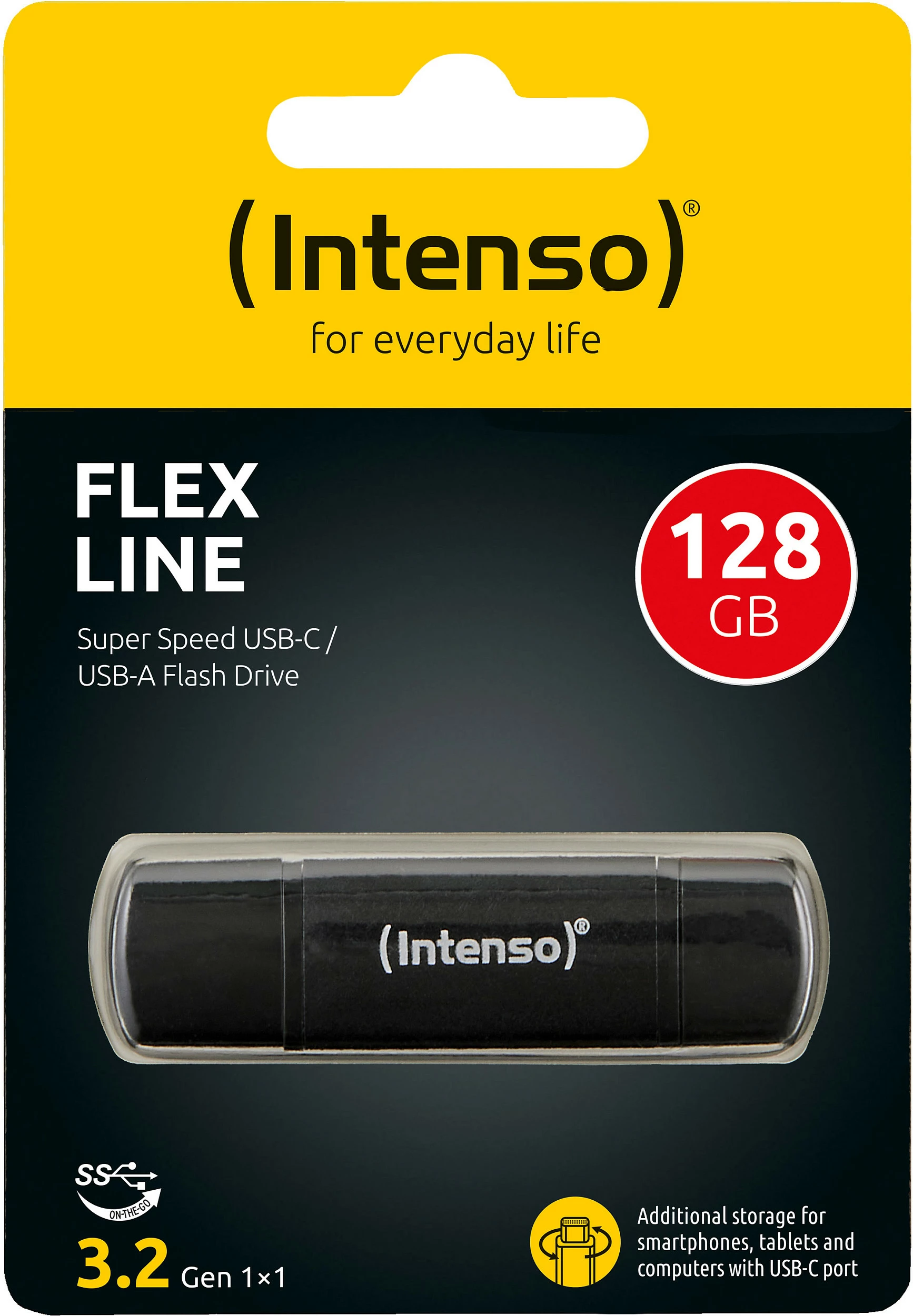 USB stick Intenso Flex Line 3544491, 128GB, USB-A/USB-C, USB 3.2 Gen 1, i zi