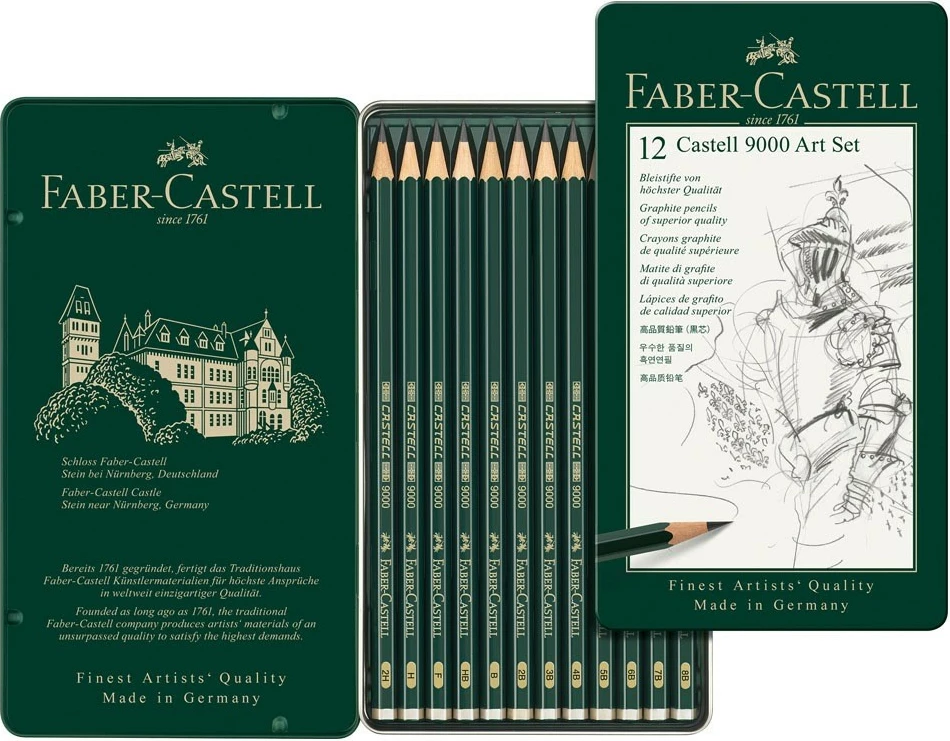 Set lapsash FABER-CASTELL Castell 9000 12 copë