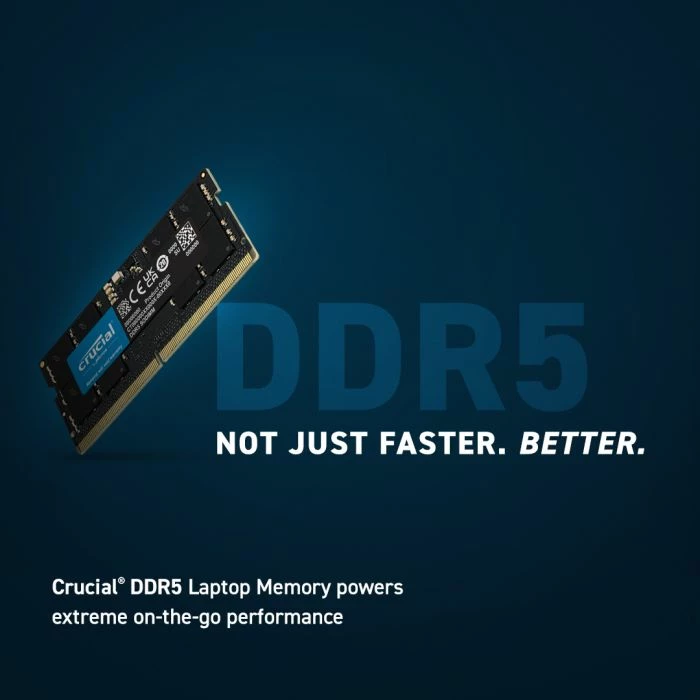 RAM Memorje Crucial CT32G56C46S5 DDR5 32GB 5600MHz SODIMM CL46 1.1V, 1 copë