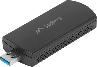 Adapter WiFi Lanberg NC-3000-WI, USB 3.0, AX3000, tri-bend, 2 antena të brendshme, i zi