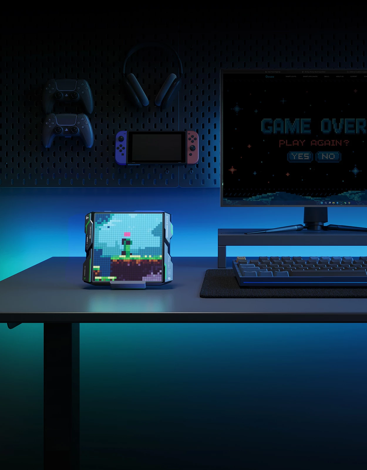 Llambë pixel smart gaming Govee Smart Gaming Pixel Light, 1024 LED, Wi‑Fi