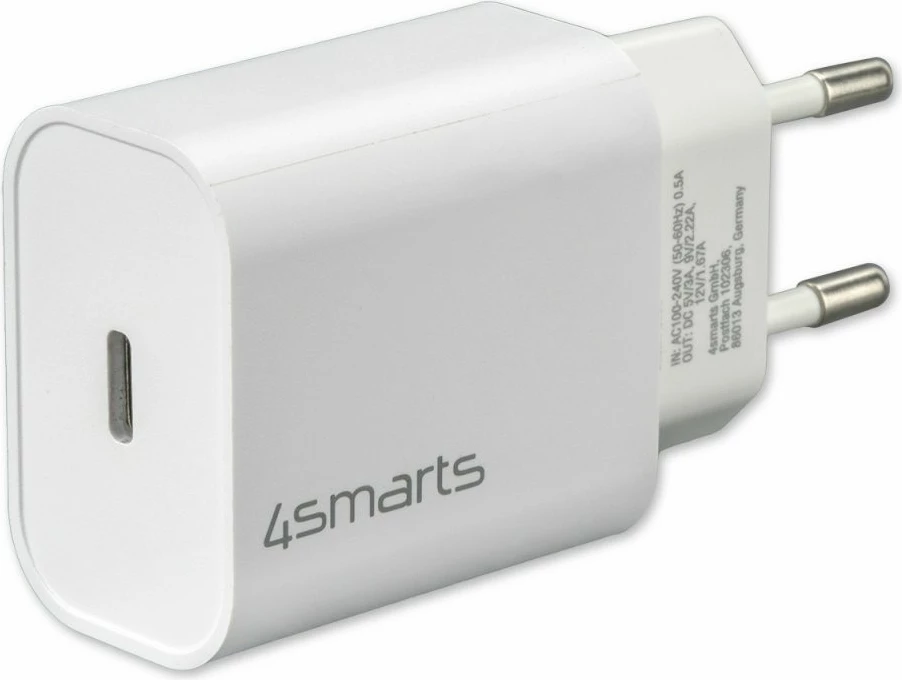 Karikues USB 4smarts 465575, 20W, i bardhë