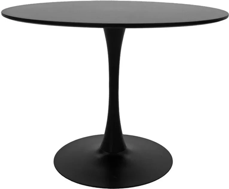 Set tavoline me karrige Balou-Noor, MDF, e zezë-gri, 5 copë, D120x73cm