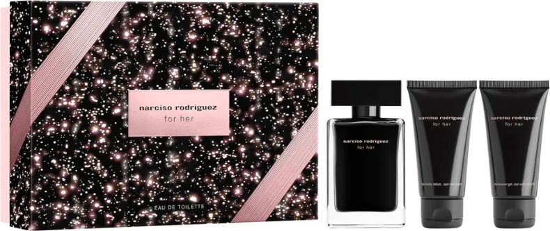 Set Eau de Toilette për femra Narciso Rodriguez For Her, 50ml + 50ml + 50ml
