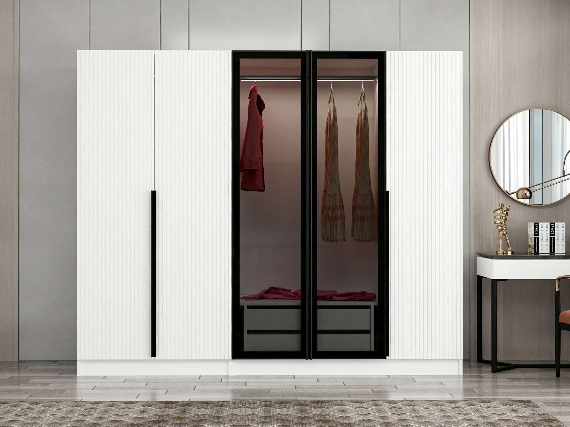 Dollap garderobe Fume, Skye Decor, Kale Plus - 7811