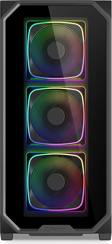 Kasë Sharkoon AK5G RGB, Midi Tower, xham i temperuar, e zezë