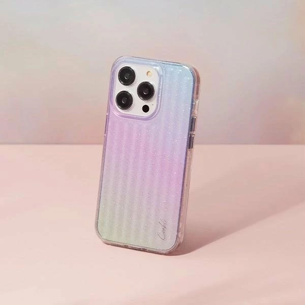 Mbështjellës Uniq Coehl Linear për Apple iPhone 14 Pro Max 6.7\", hardcase plastik, Stardust vjollcë