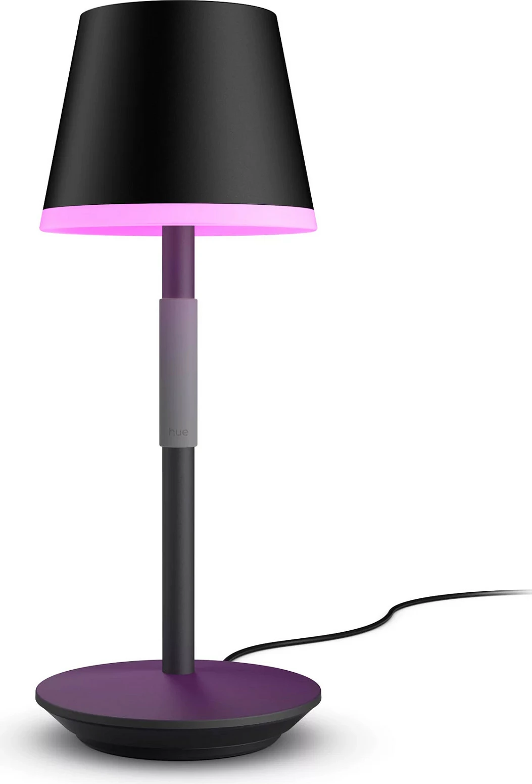 Llambë tavoline smart Philips Hue White & Color Ambiance Go, LED, portative, e zezë