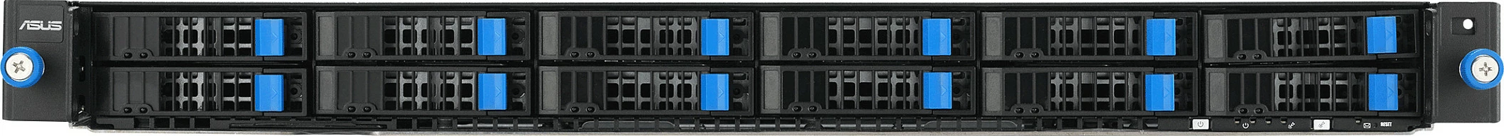 Server ASUS RS700A-E13-RS12U, Rack 1U, 12x 2.5" NVMe, 2000W, Black/Silver