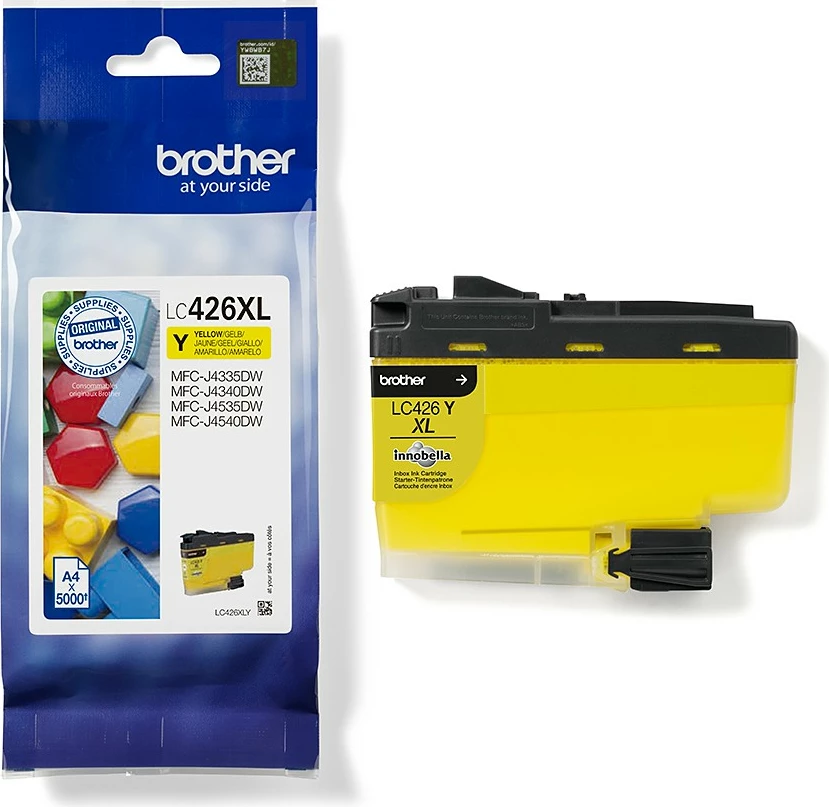 Toner Brother LC426XLY, verdhë, 5000 faqe, origjinal