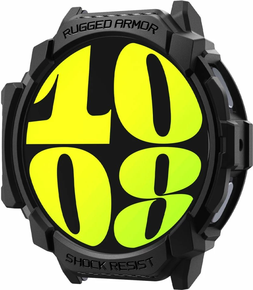 Mbështjellës Spigen Rugged Armor për Samsung Galaxy Watch 7, 44mm, i zi