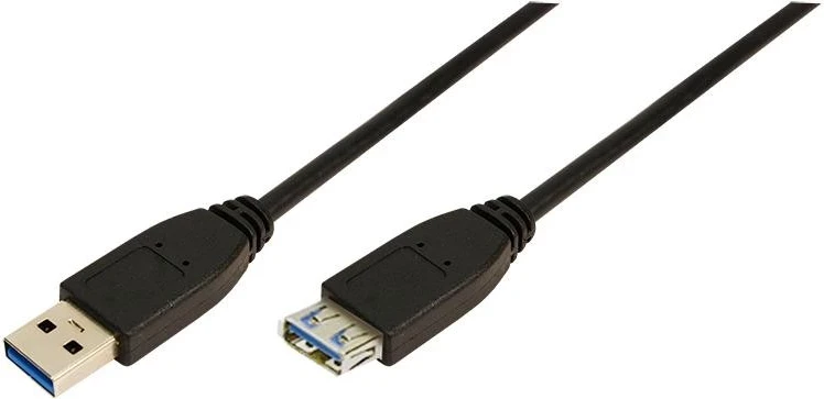 Kabllo USB LogiLink, 3.0 metra, e zezë