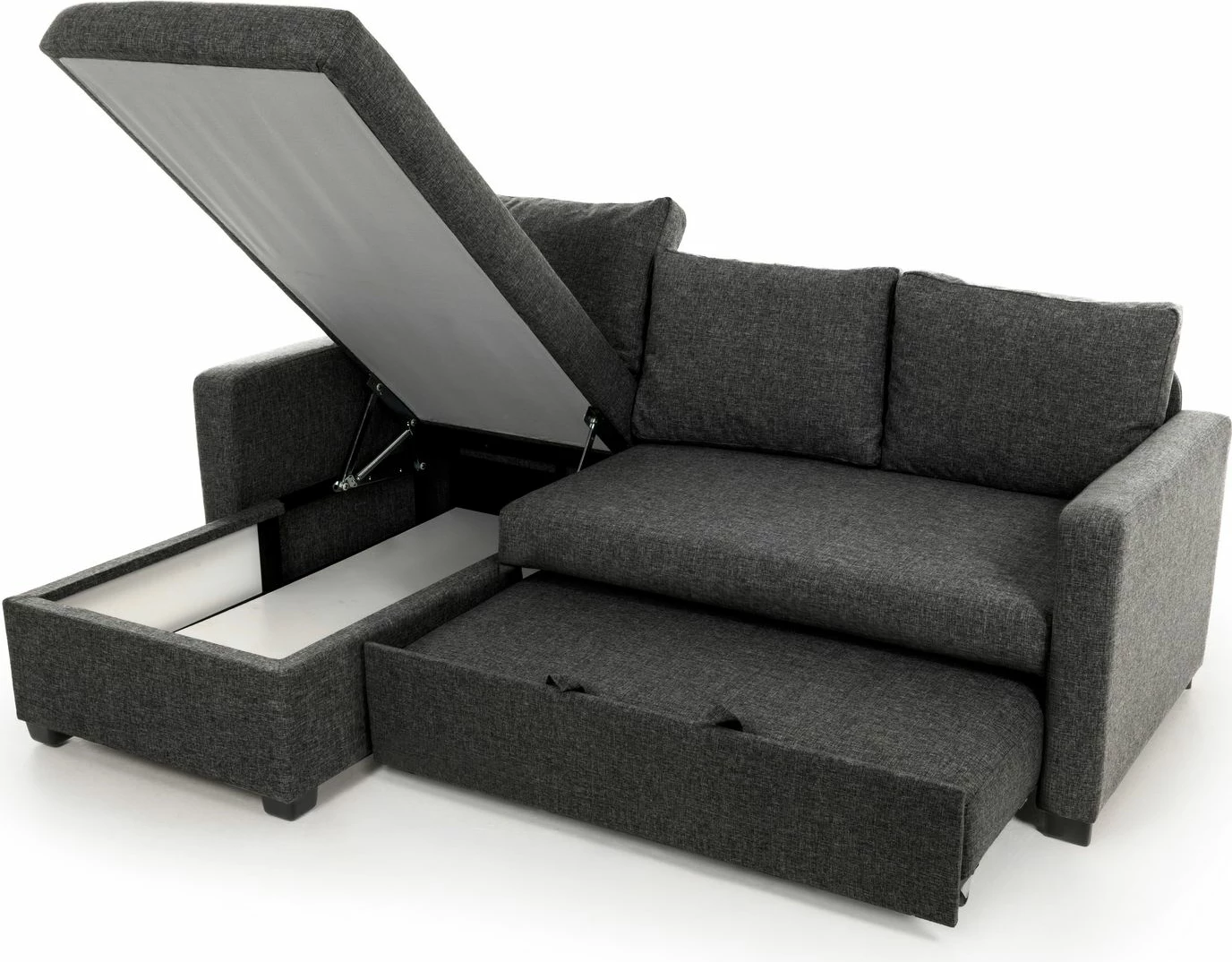 Kënd-sofë krevate Atelier del Sofa, ngjyrë gri e errët