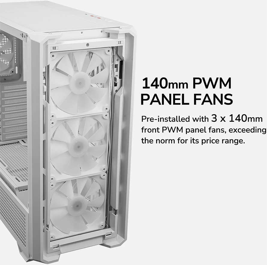 Kasë COUGAR MX600 Full Tower, RGB, e bardhë