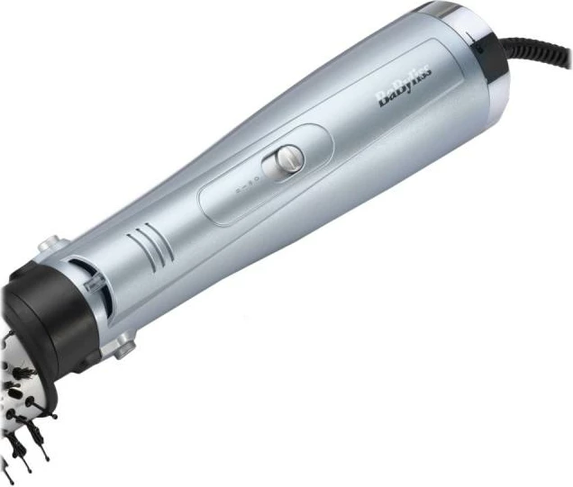 Furçë ajri e nxehtë BaByliss Hydro-Fusion HydroFusion AS774E 4 në 1, argjendtë/gri