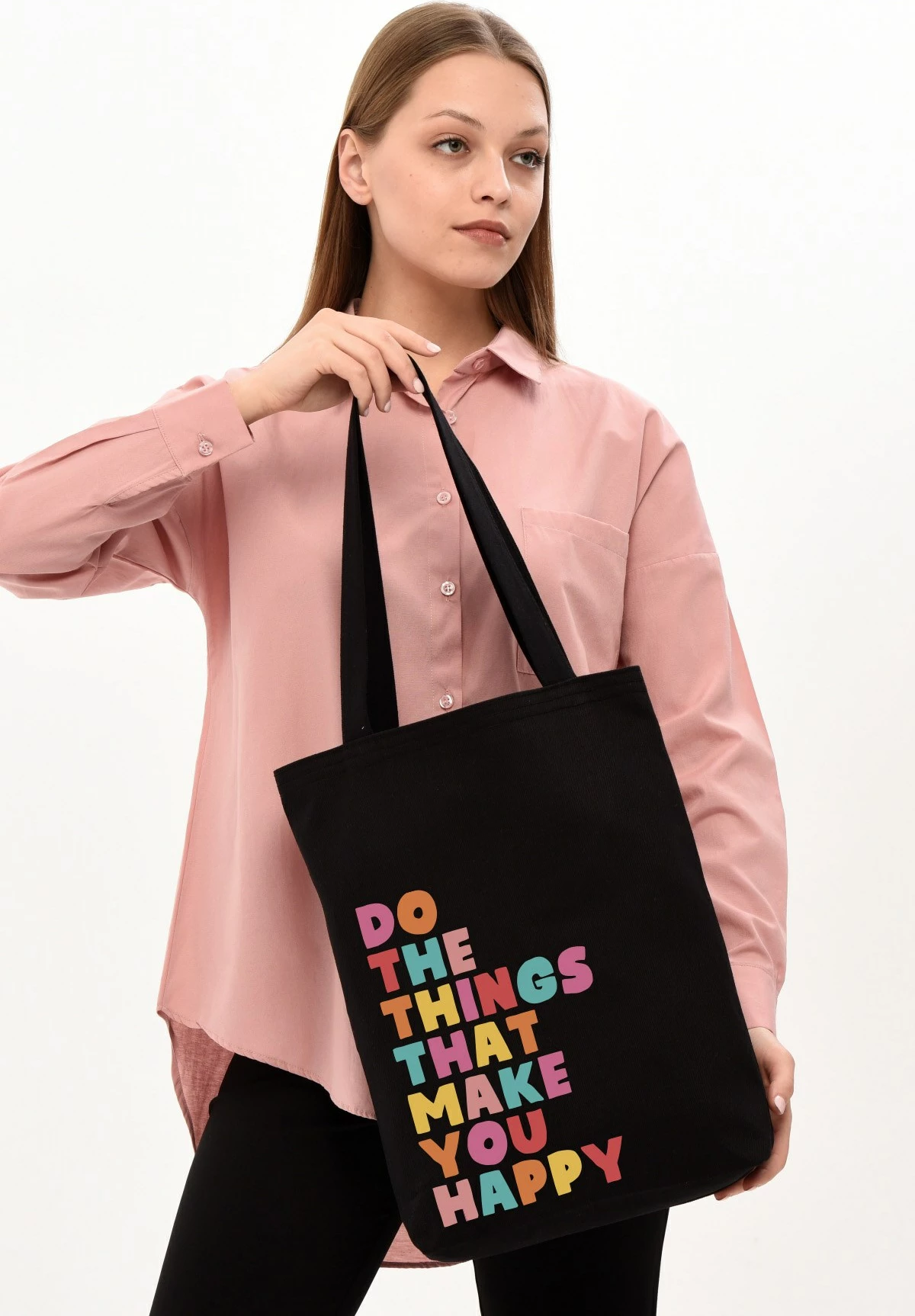Çantë tote Zoozie Bags, 1473, e zezë, 35x40x8cm