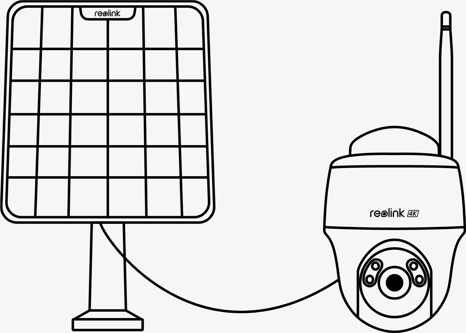Kamerë IP Reolink ARGUS PT 5MP, Wireless, e zezë