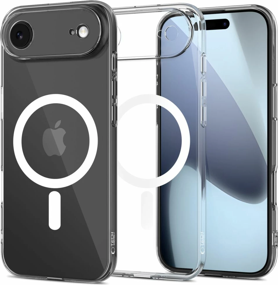 Mbështjellës Tech-Protect FlexAir MagSafe për iPhone 17 Air, transparent, 1 copë