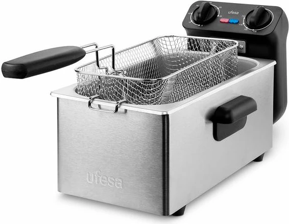 Fritezë UFESA Crusty Fry 3000 3 L 2000 W, inox/e zezë