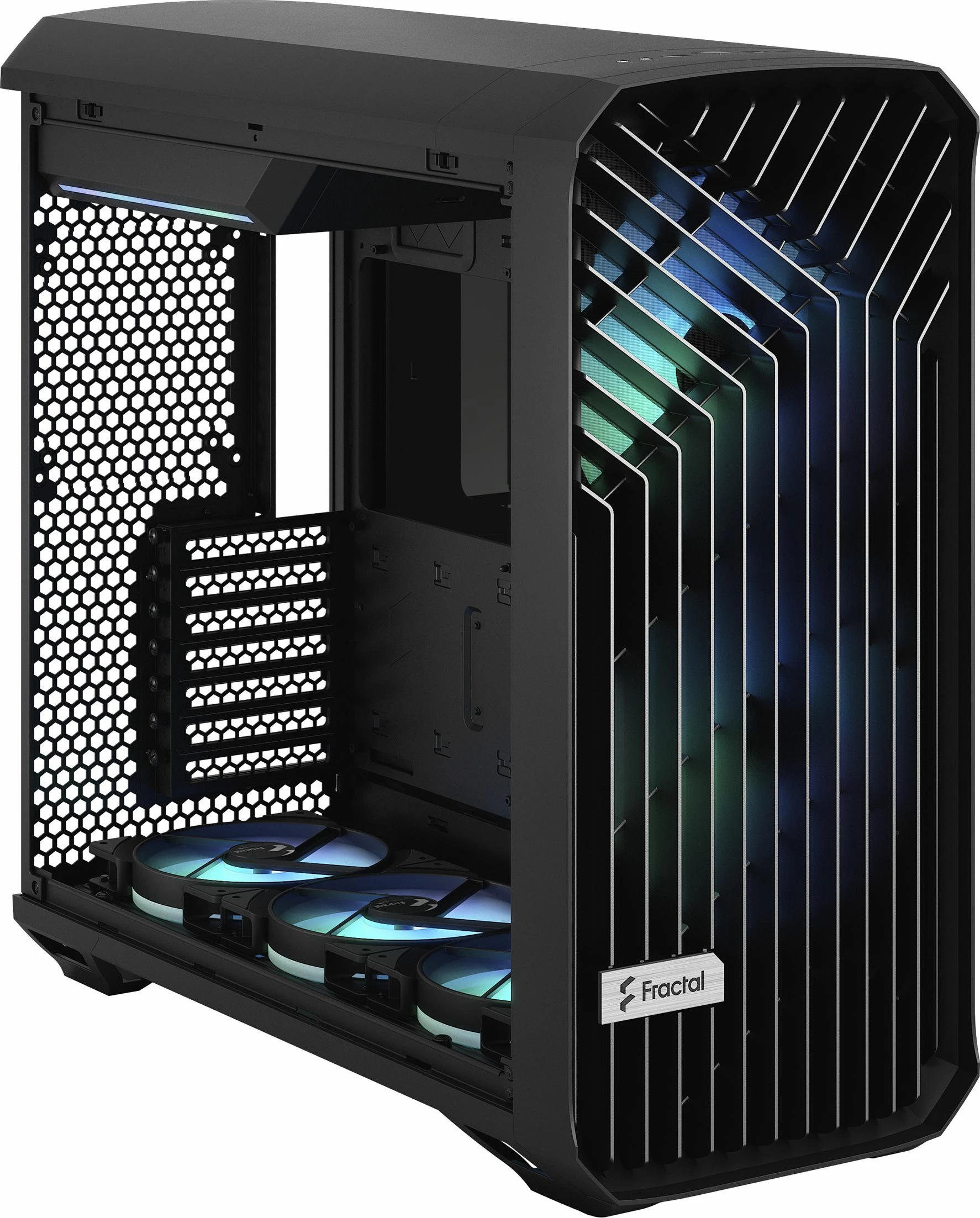 Kasë Fractal Design Torrent RGB TG Light Tint FD-C-TOR1A-04, Full Tower, e zezë