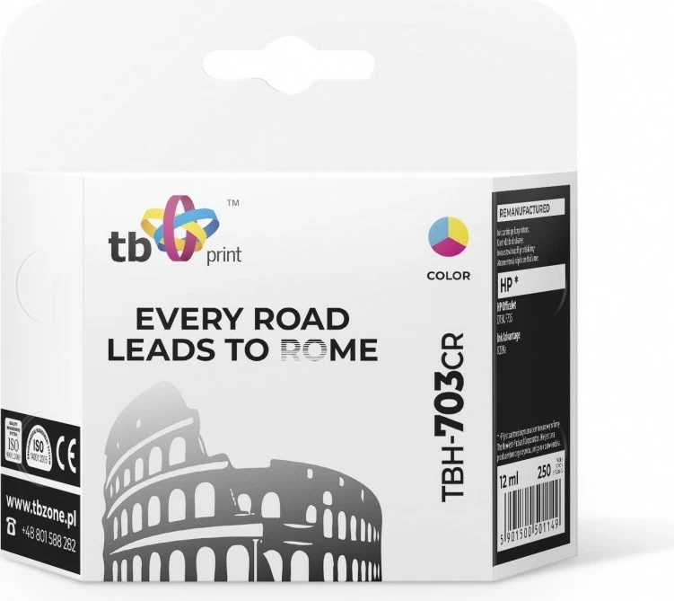 Kartrixh boje TB Print TBH-703CR për HP DJ D730/F735, Color