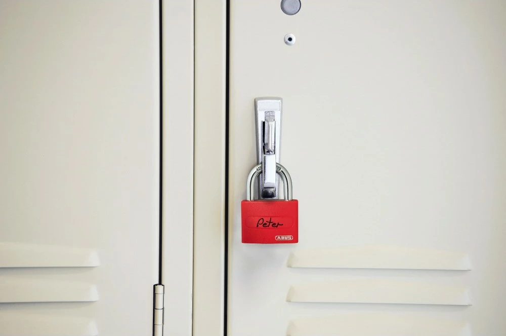 Dry ABUS MyLock T65AL, 62mm, i kuq