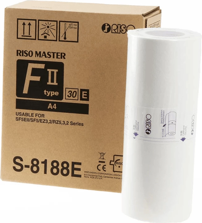 ribon/master Riso S-8188E, A4, kompatibilitet S-7611/S-4250E, set dysh, pa ngjyrë