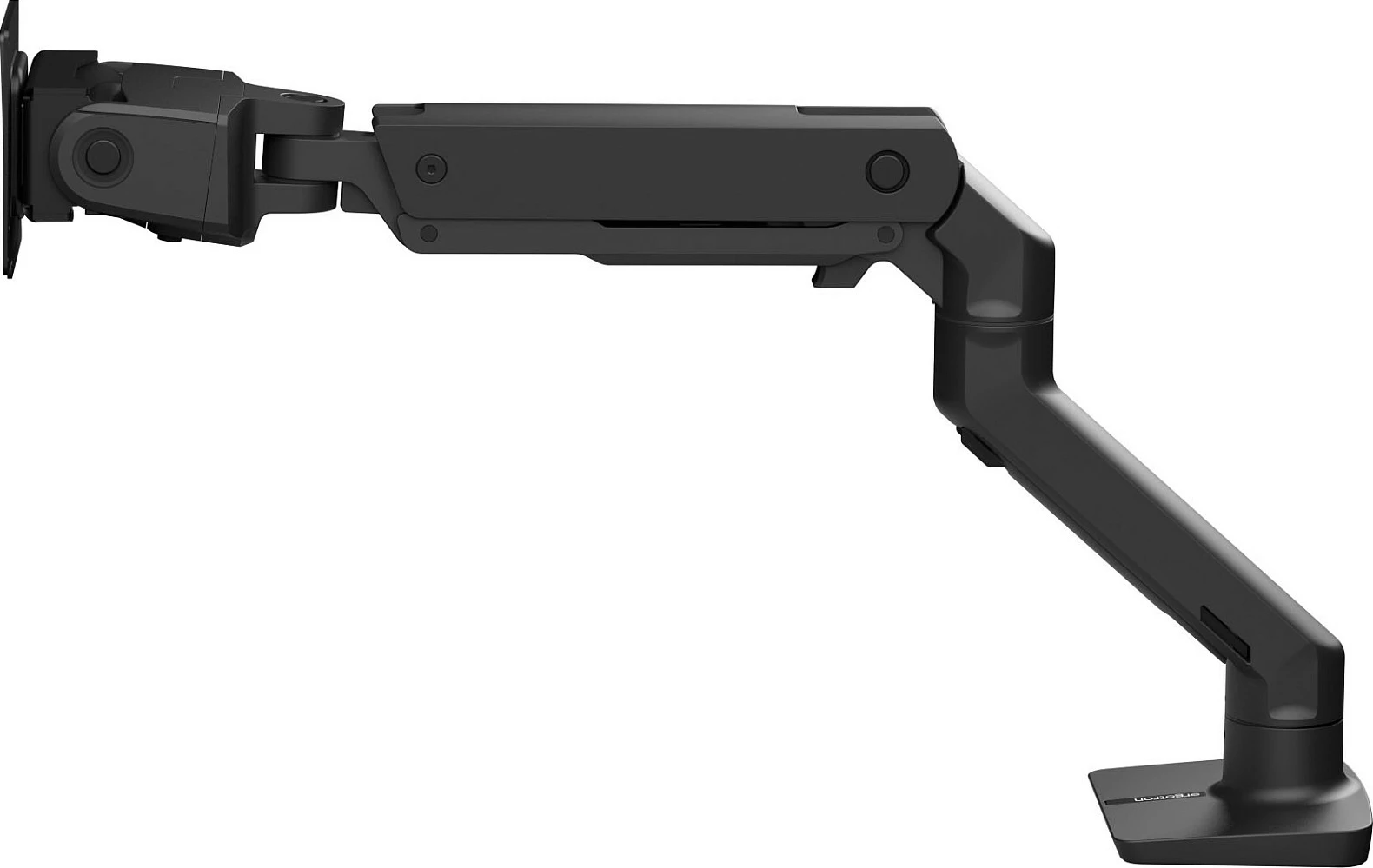 Krah monitori Ergotron HX me VHD Pivot, montim në tavolinë, deri 57", 17 kg, i zi mat