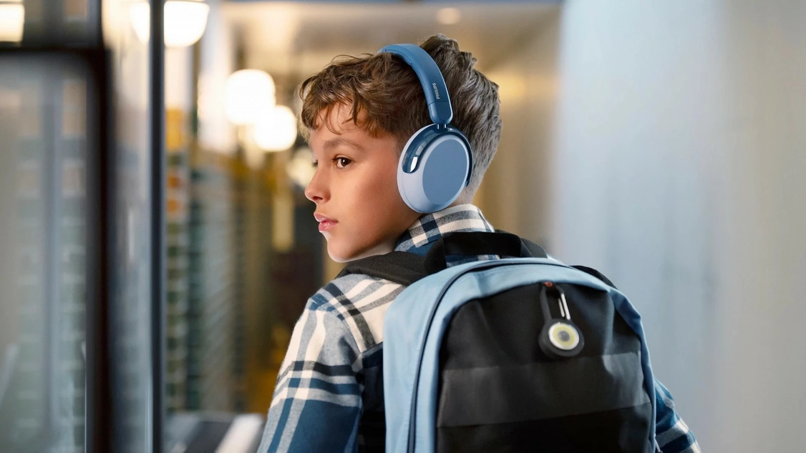 Kufje pa tela për fëmijë Philips TAK5500RT/00 me ANC, Bluetooth 5.4, deri 60 orë, mikrofon, kufizim volumi 75/85 dB, turkeze