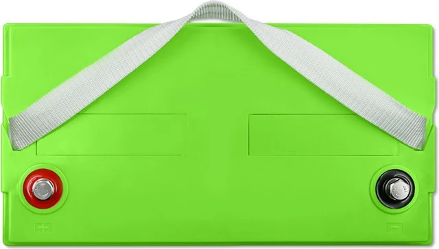 Bateri xhel Qoltec 100Ah 12V, Model 53080, e zezë me të gjelbër