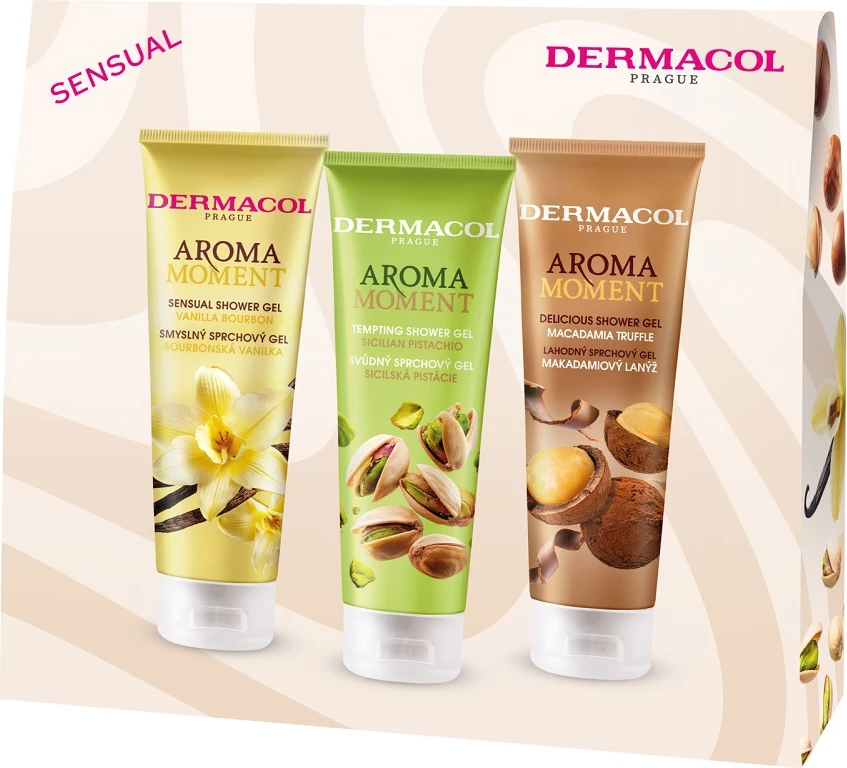 Set xhel dushi për femra Dermacol Aroma Moment Mix Sensual 3x250ml