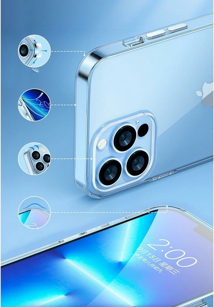 Mbështjellës Kingxbar Elegant Series për iPhone 13 Pro, gjysmë-transparent