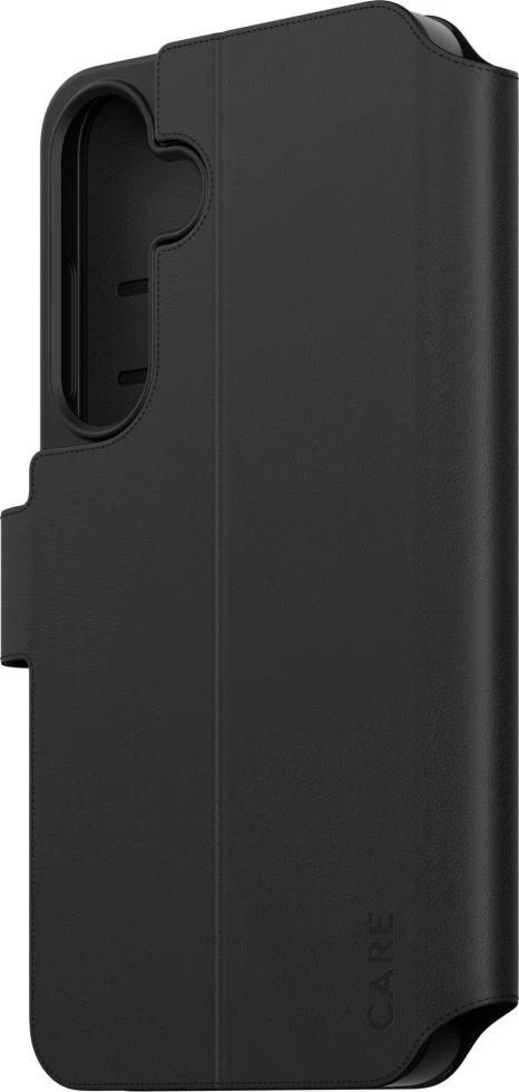 Mbështjellës PanzerGlass CARE me portofol dhe kickstand për Samsung Galaxy S25+, i zi