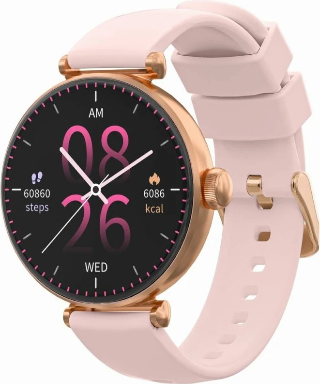 Smartwatch Gravity për femra, rozë