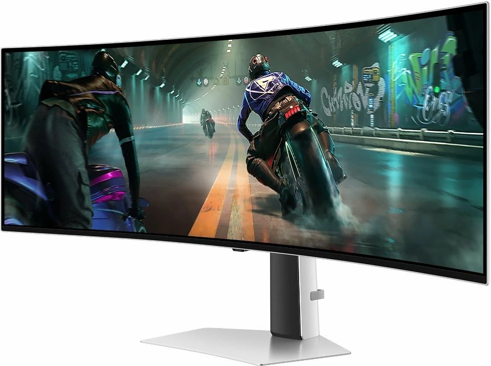 Monitor gaming Samsung Odyssey OLED G9 LS49DG912SUXEN 49\" 5120x1440 144Hz curved OLED, silver